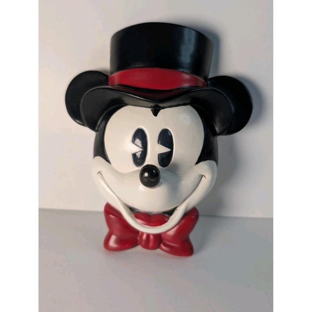 Disney Mickey Mouse Ceramic Hanging Wall Plaque 3D‎ Art By Enesco Vintage 6"x4"